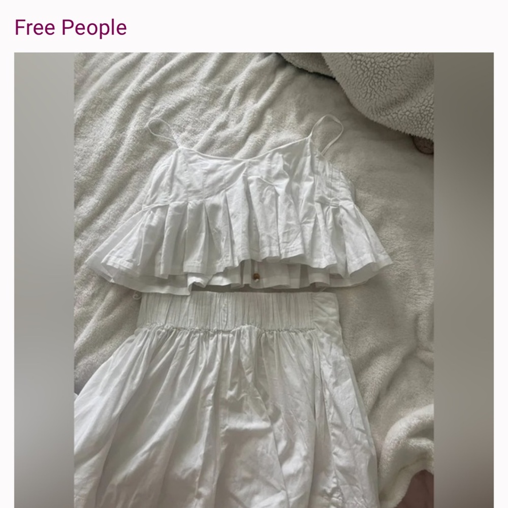 FREE PEOPLE MIKI SET COLOR WHITE Size  medium